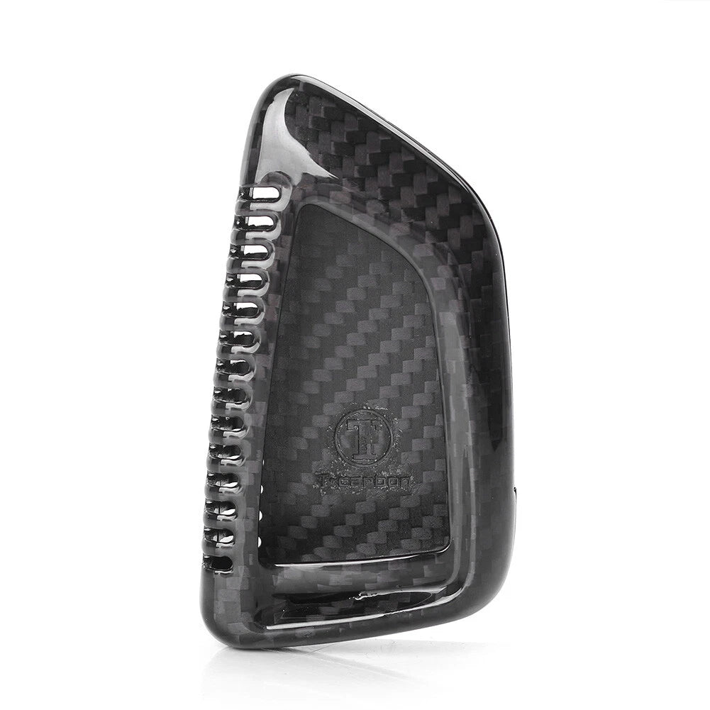 Carbon Fiber Key Fob Remote Cover for BMW 1 2 3 4 5 6 7 Series X1 X2 (2011–2023)