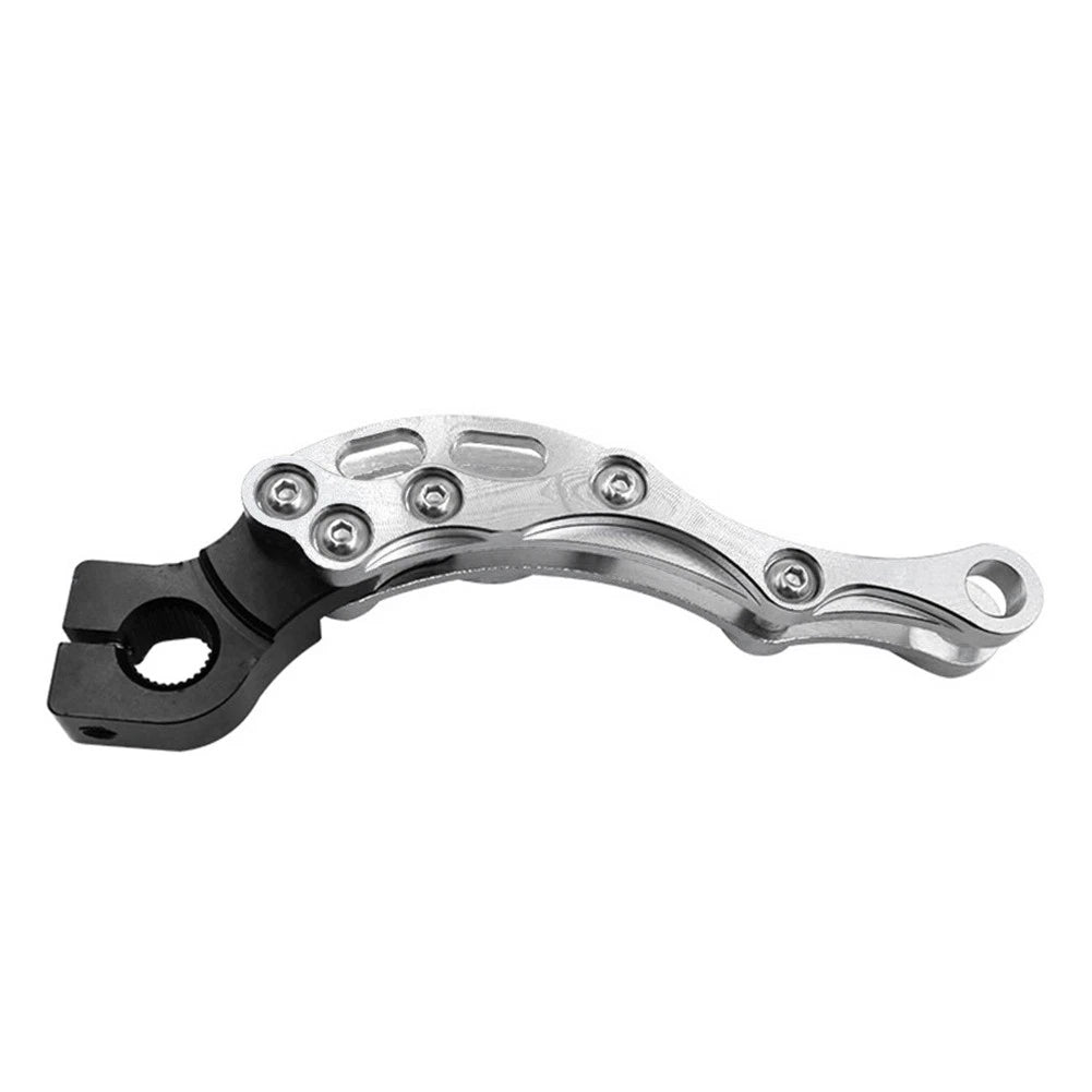 Brake Line Clamp Protector for Universal Fit Motor Bikes (Aluminum, Blue)