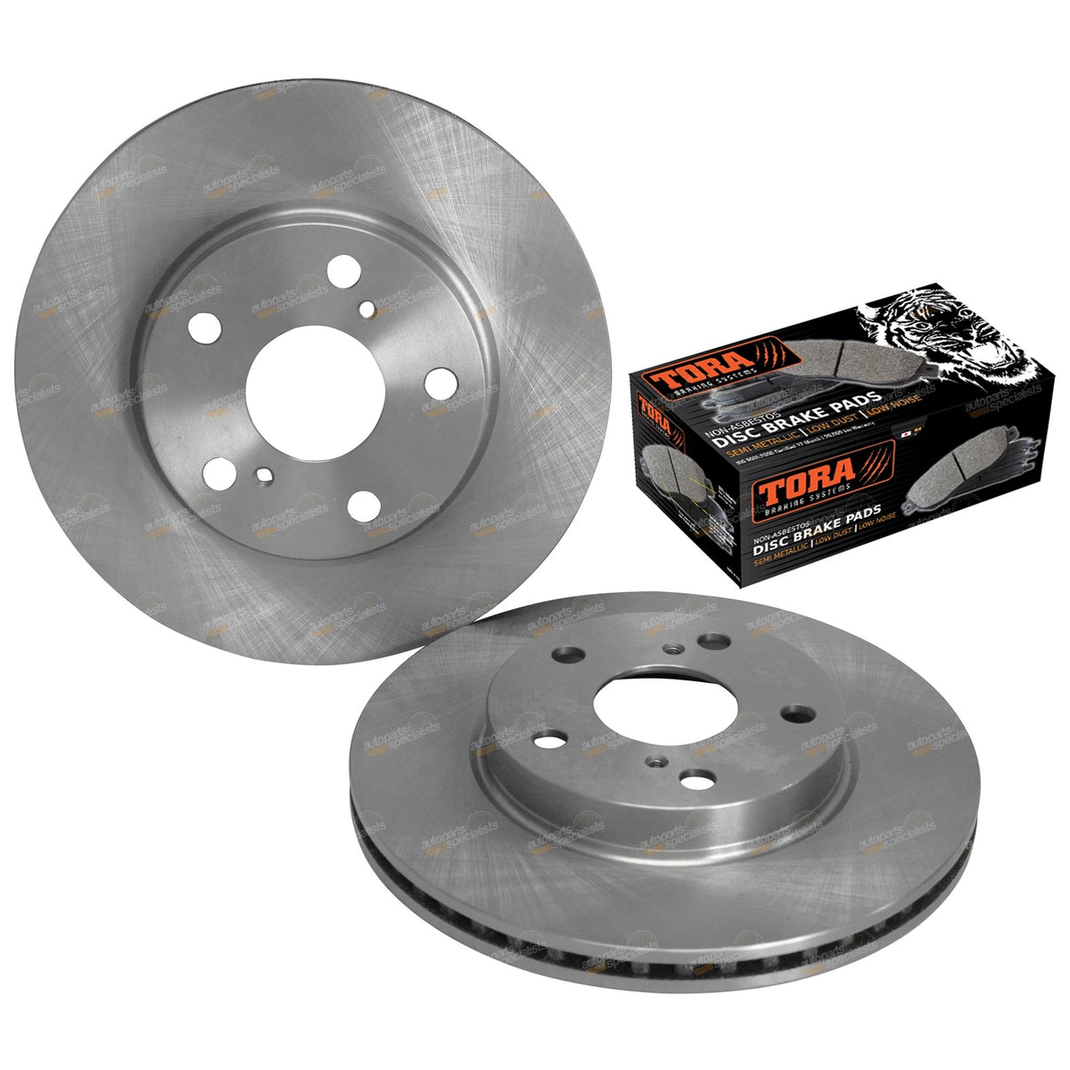 Front Disc Rotors & Brake Pads for Toyota Corolla (2007–2018)