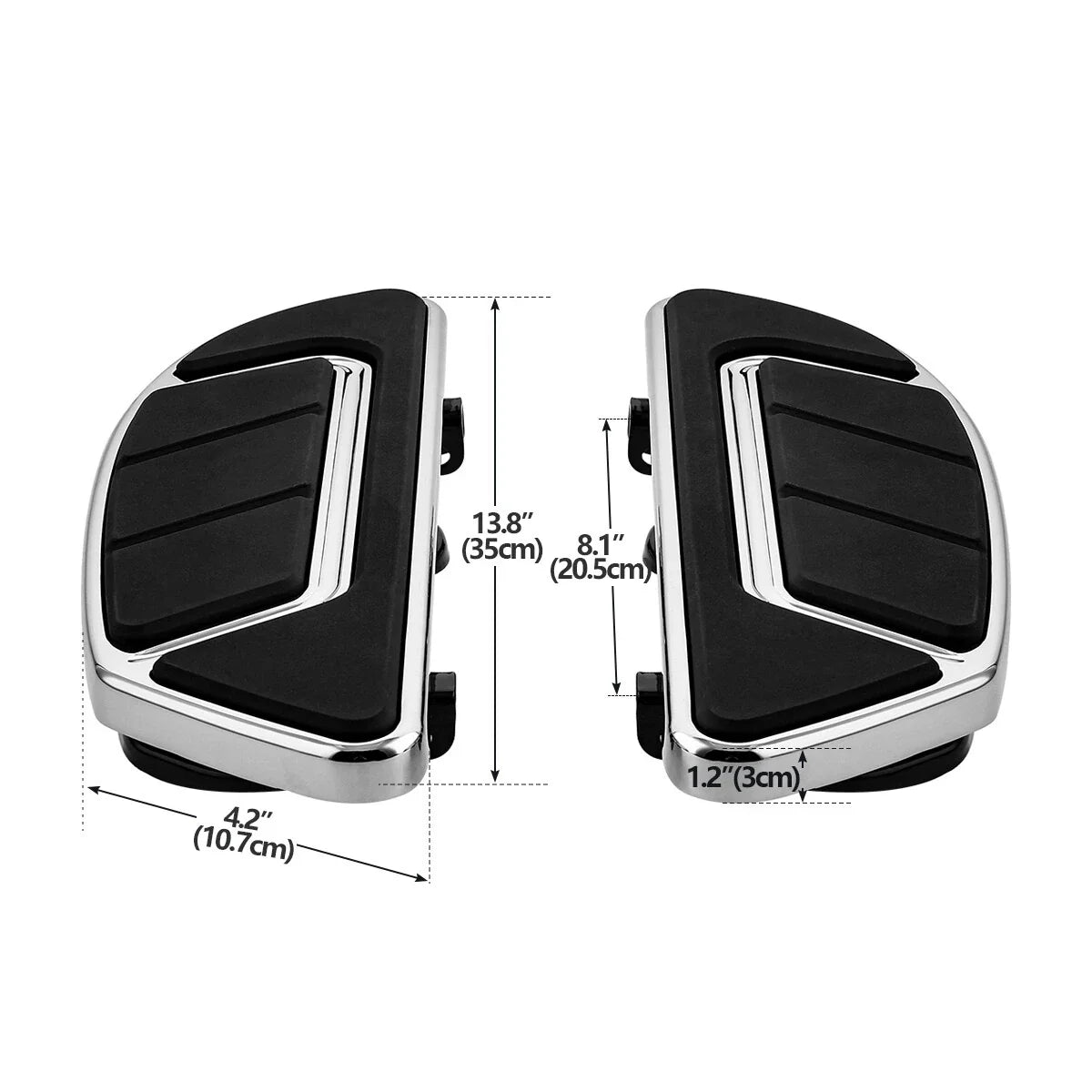 Chrome Driver Floorboards Footboards Bracket for Harley Road Glide (2014-2024)