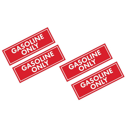 Set of 4 Diesel Fuel Only Stickers for Fuel Door