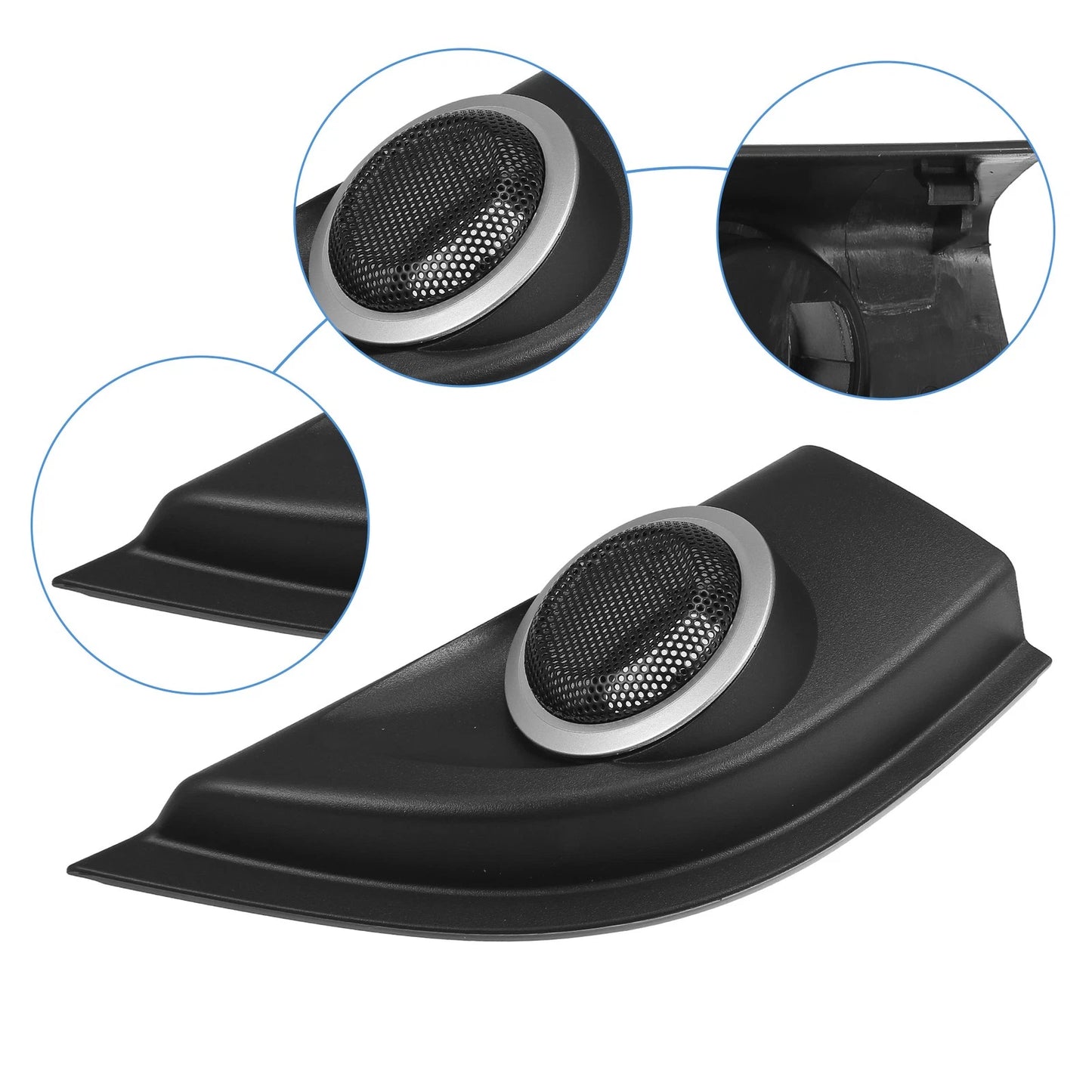 1 Pair Tweeter Speaker Panel Cover Trim for Honda City (2014–2019)