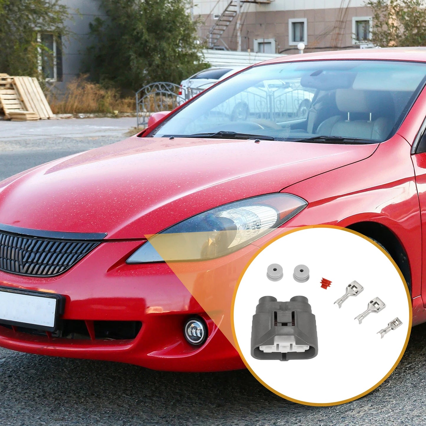 3 Pin Electronic Fan Motor Connector Plug for Toyota