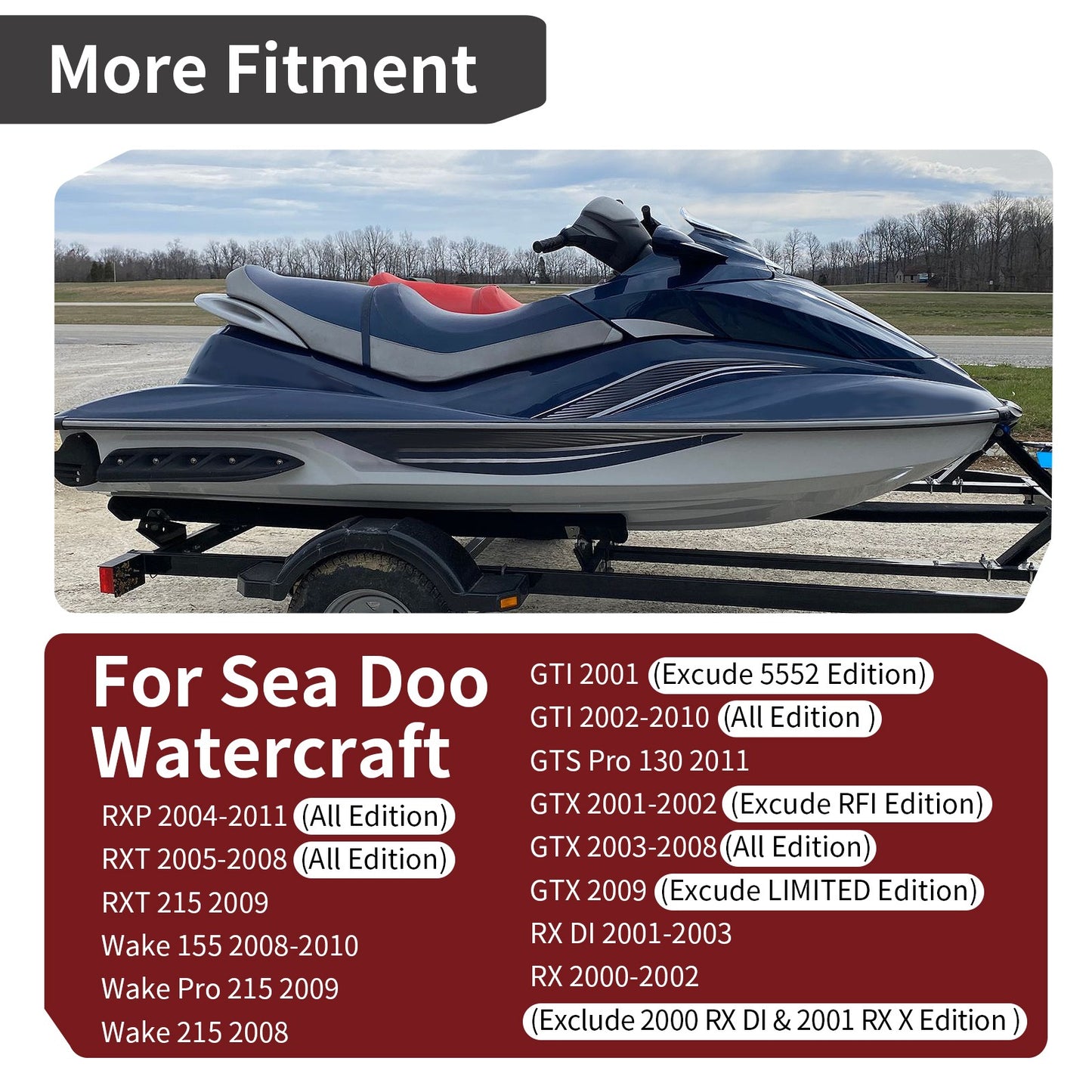 Reverse Gate for Sea Doo GTI GTS Pro GTX RX RXP RXT Wake (2000–2023)