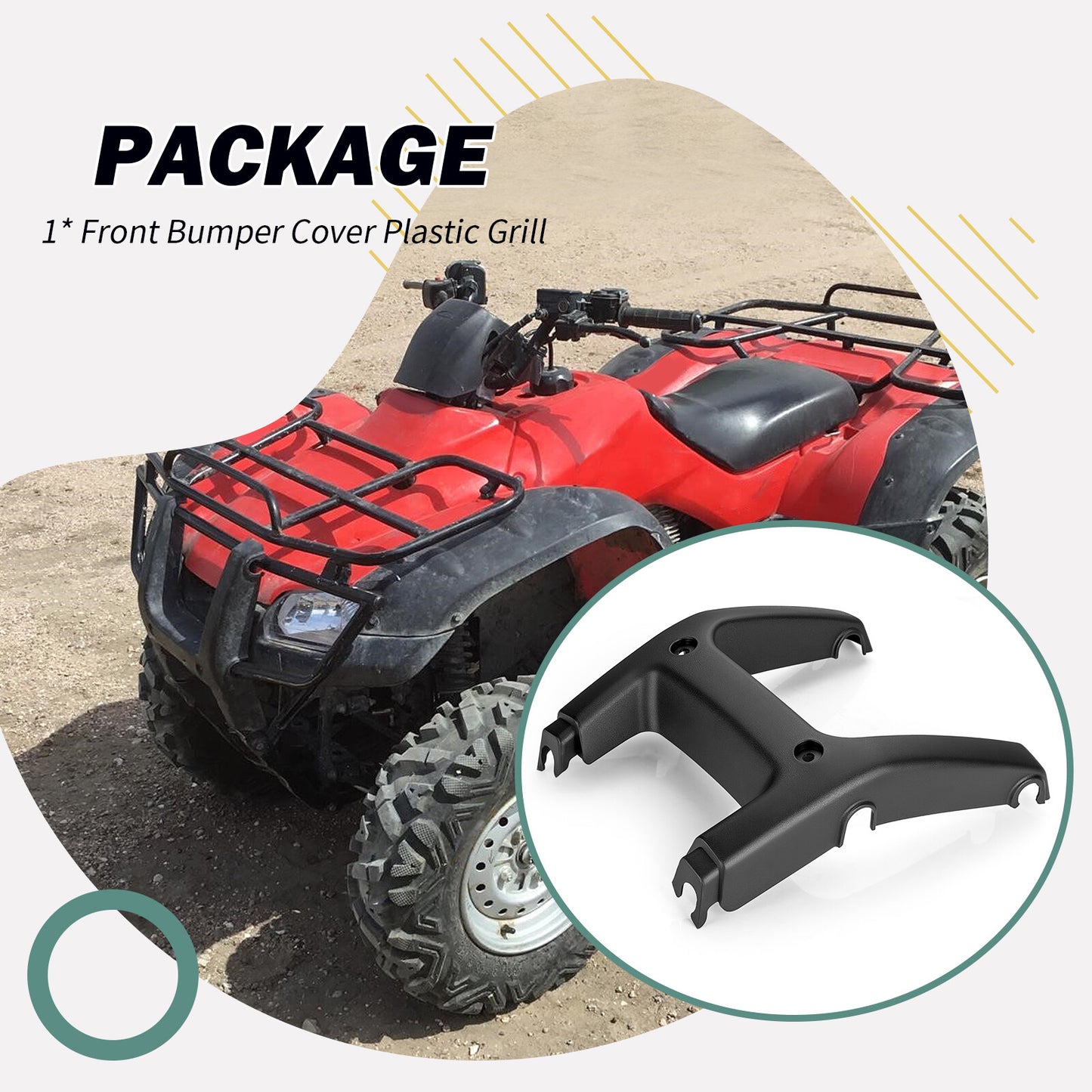 Front Bumper Cover for Honda Rancher 2x4 4x4 (2004–2007)
