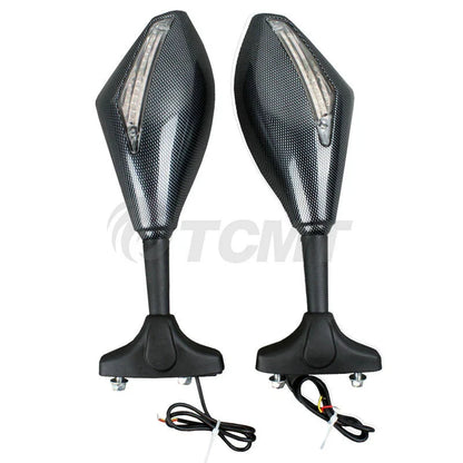 LED Turn Signal Mirrors for Kawasaki Ninja ZX-6R ZX-10R (2004 - 2011)