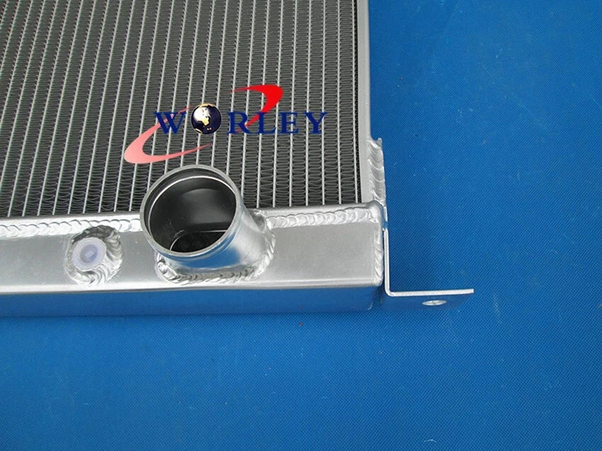 Aluminum Radiator & Fan for 42-48 Ford Mercury Coupe w/ Chevy 3.9L Engine