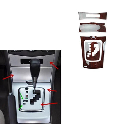 Glossy Wood Grain Console Panel Cover for Toyota Corolla (2009–2013)