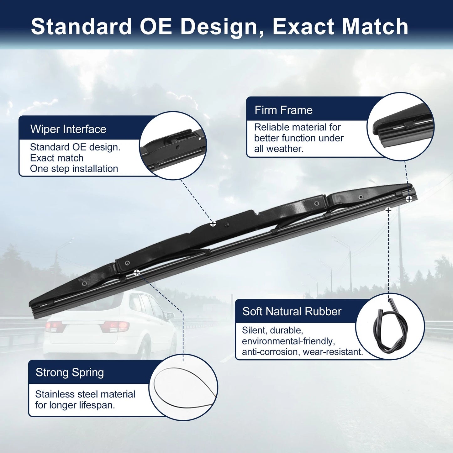 330mm Rear Windshield Wiper Blade for Honda CR-V (2007-2016)