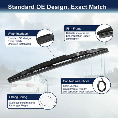 330mm Rear Windshield Wiper Blade for Honda CR-V (2007-2016)