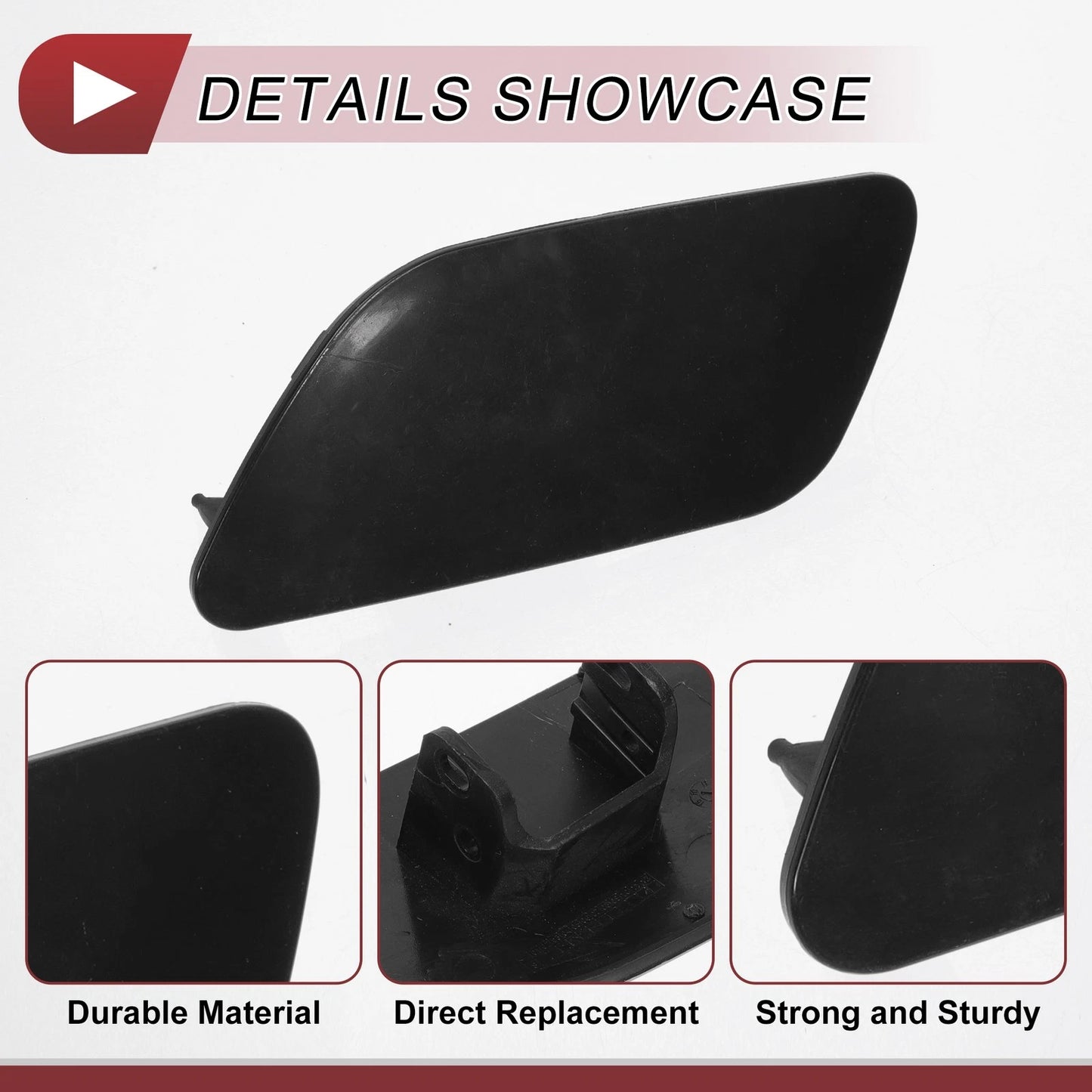 Front Left Washer Nozzle Cover Cap for Audi A6 C7 (2012–2017) 1 Pcs