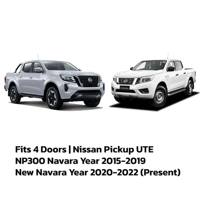 Chrome Stainless Scuff Plates 4 Doors for Nissan Navara D23 (2015-2022)