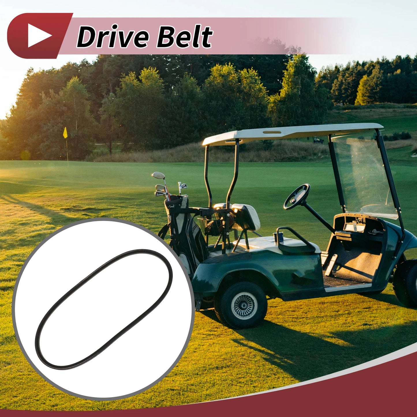 Drive Belt V-Belt for Club Car DS (1992–Present) & Precedent (2004–Present)