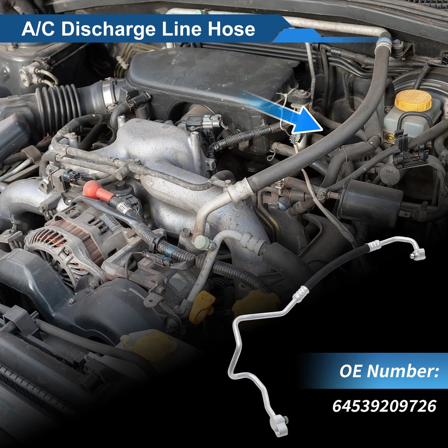 A/C Refrigerant Liquid Hose for BMW X11 (2016–2018) No. 64539209726