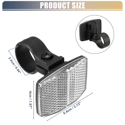 Bike Reflectors 2.13"x1.57" for Bicycle Accessories (Universal Fit)