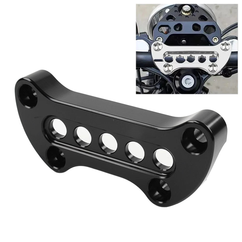 6.5" Pullback Handlebar Riser Top Clamp for Harley Dyna FXD Softail Sportster XL