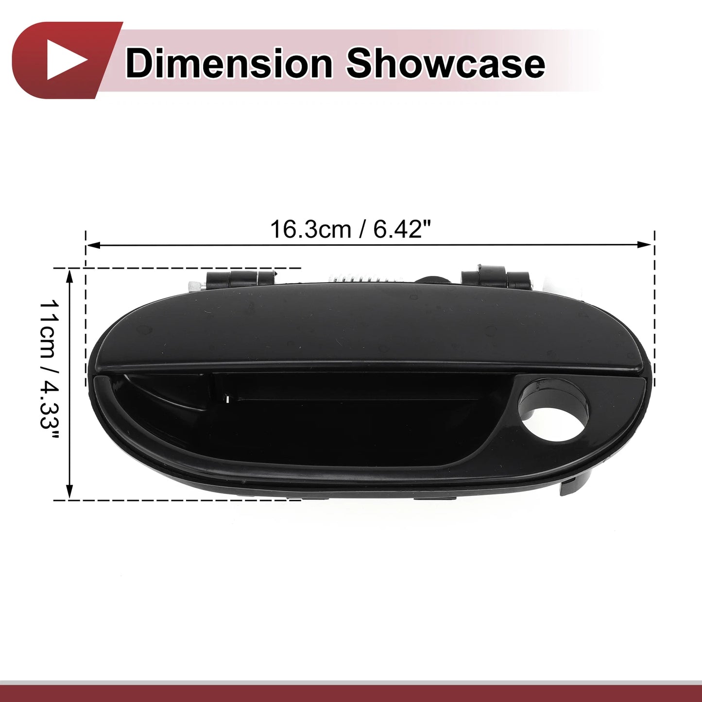 Car Exterior Door Handle for Hyundai Accent (2010–2017) No. 8265022000 Black ABS