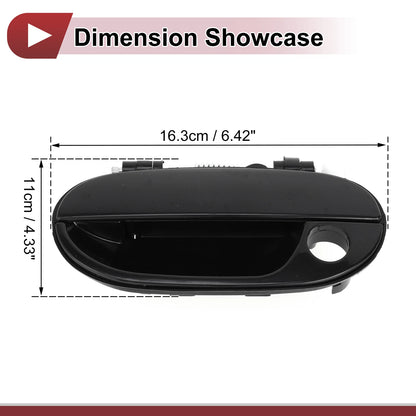 Car Exterior Door Handle for Hyundai Accent (2010–2017) No. 8265022000 Black ABS