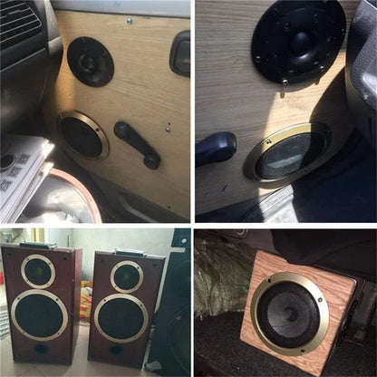 4 x 6.5 Inch Car Door Speaker Grills Covers Mesh Guard Black