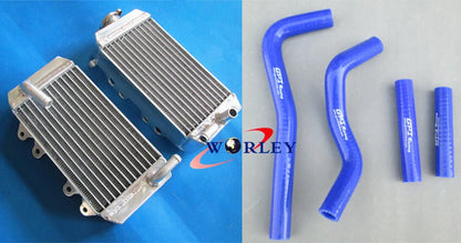 Aluminum Radiator + Black Silicone Hoses for Honda CRF150 CRF150R (2007–2024)