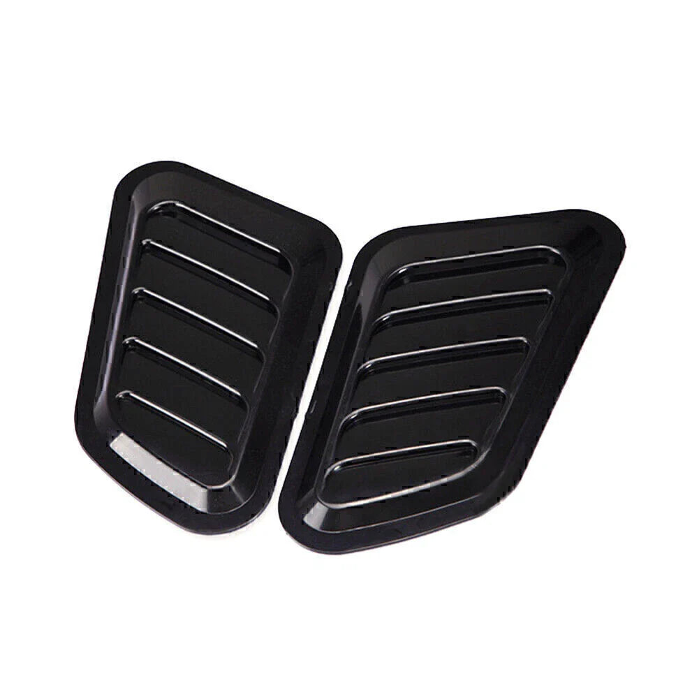 Car Decorative Air Flow Intake Hood Scoop Vent Bonnet Cover Black