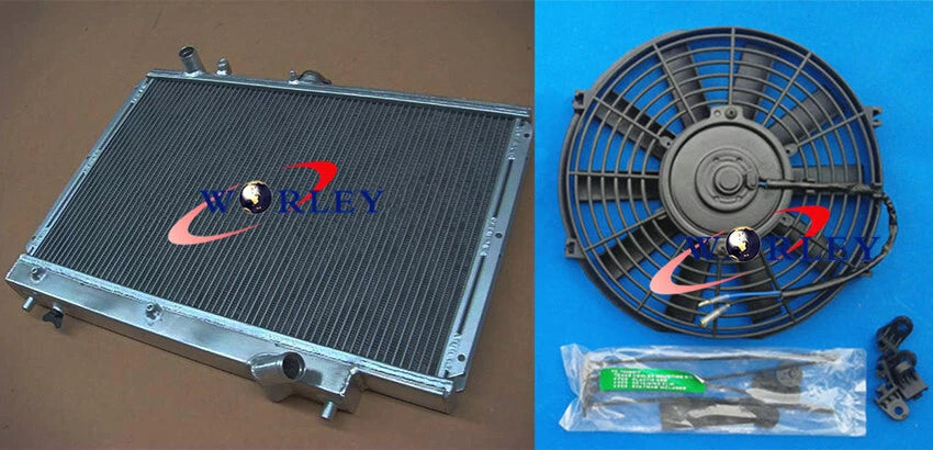 Aluminum Radiator with Fan for Mazda 323 BG (1989–1994)