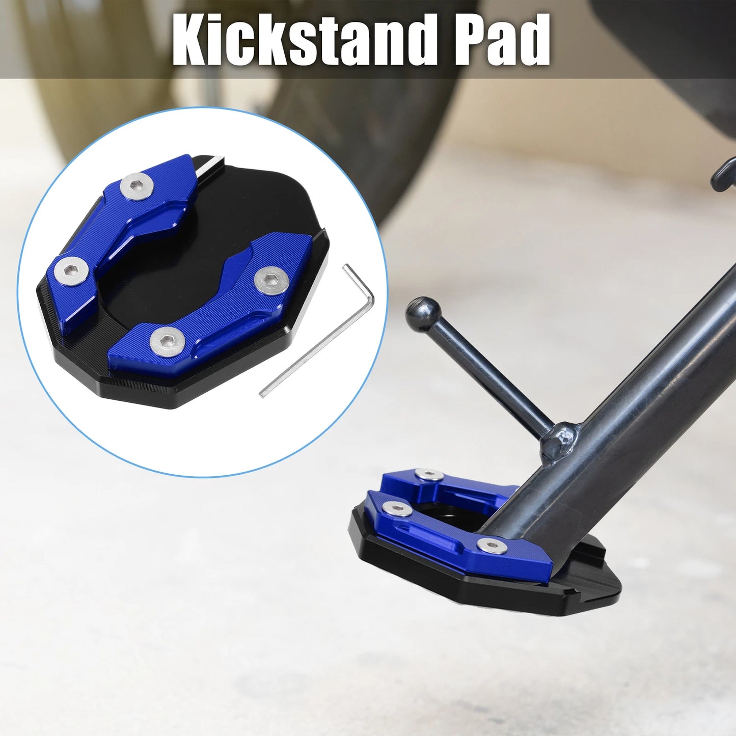 Kickstand Plate Pad for Yamaha XMAX NMAX (2018–2023) - Aluminum Alloy