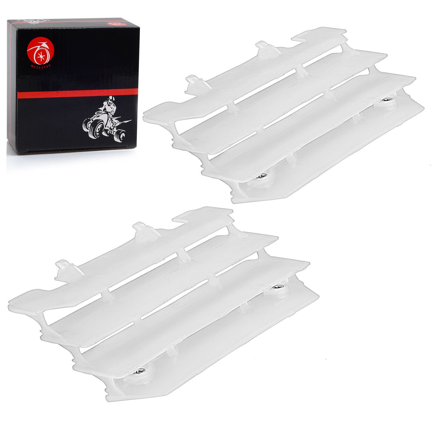 2 Radiator Louver Guards for Kawasaki KX125 KX250 (1997–2004)