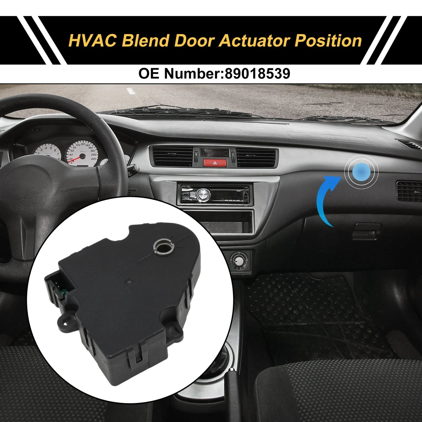 HVAC Heater Blend Door Actuator for GMC Envoy (2002) No. 89018539