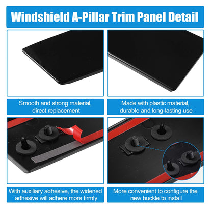 Set of 2 Windshield B Pillar Trim BB5Z-7820555-BB for Ford Explorer (2011)