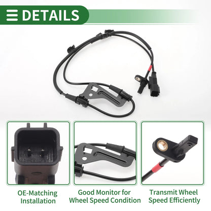 ABS Wheel Speed Sensor No. 58940J9000 for Hyundai Kona (2018–2023)
