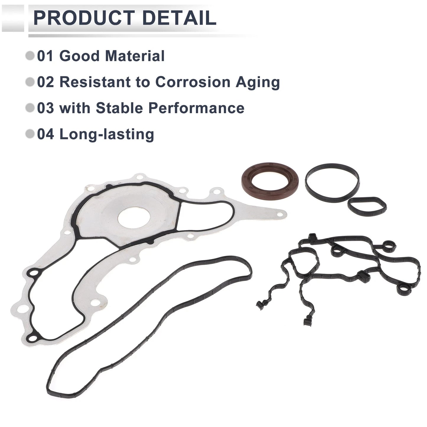 Engine Timing Cover Gasket Set for Dodge Challenger (2011–2016) 3.6L 3.2L