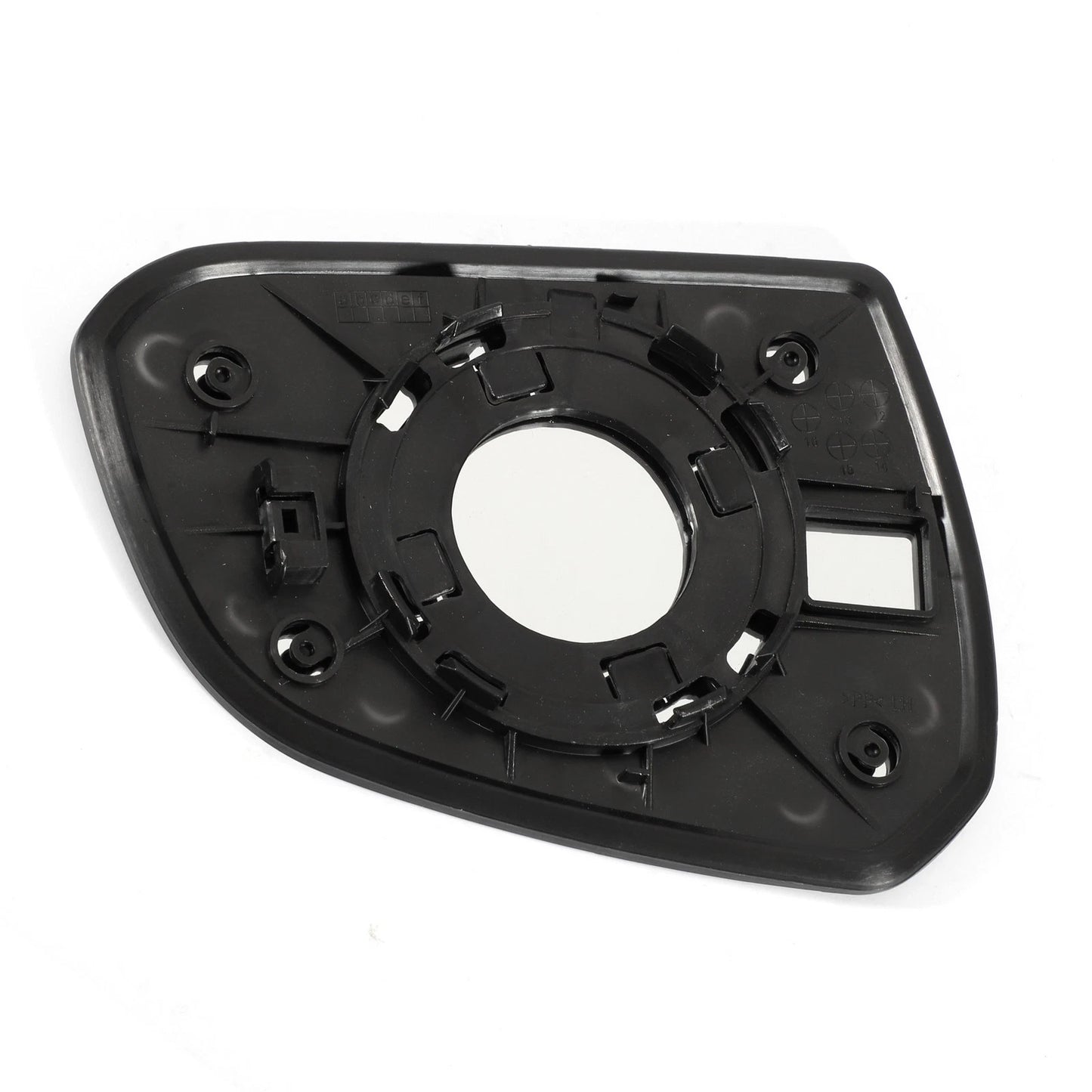 Left Side White Mirror Glass for Hyundai I10 (2013–2019)