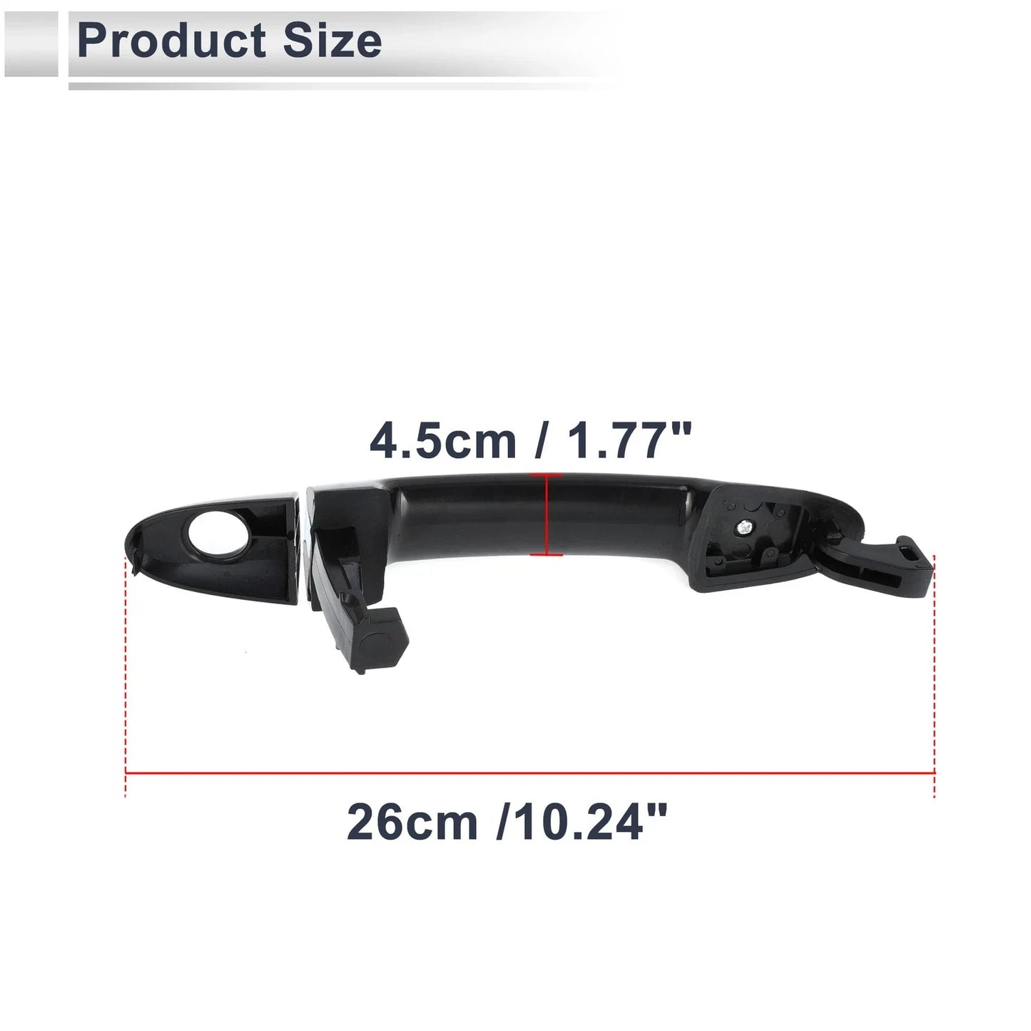 Front Left Car Exterior Door Handle for Hyundai Santa Fe (2007-2012)