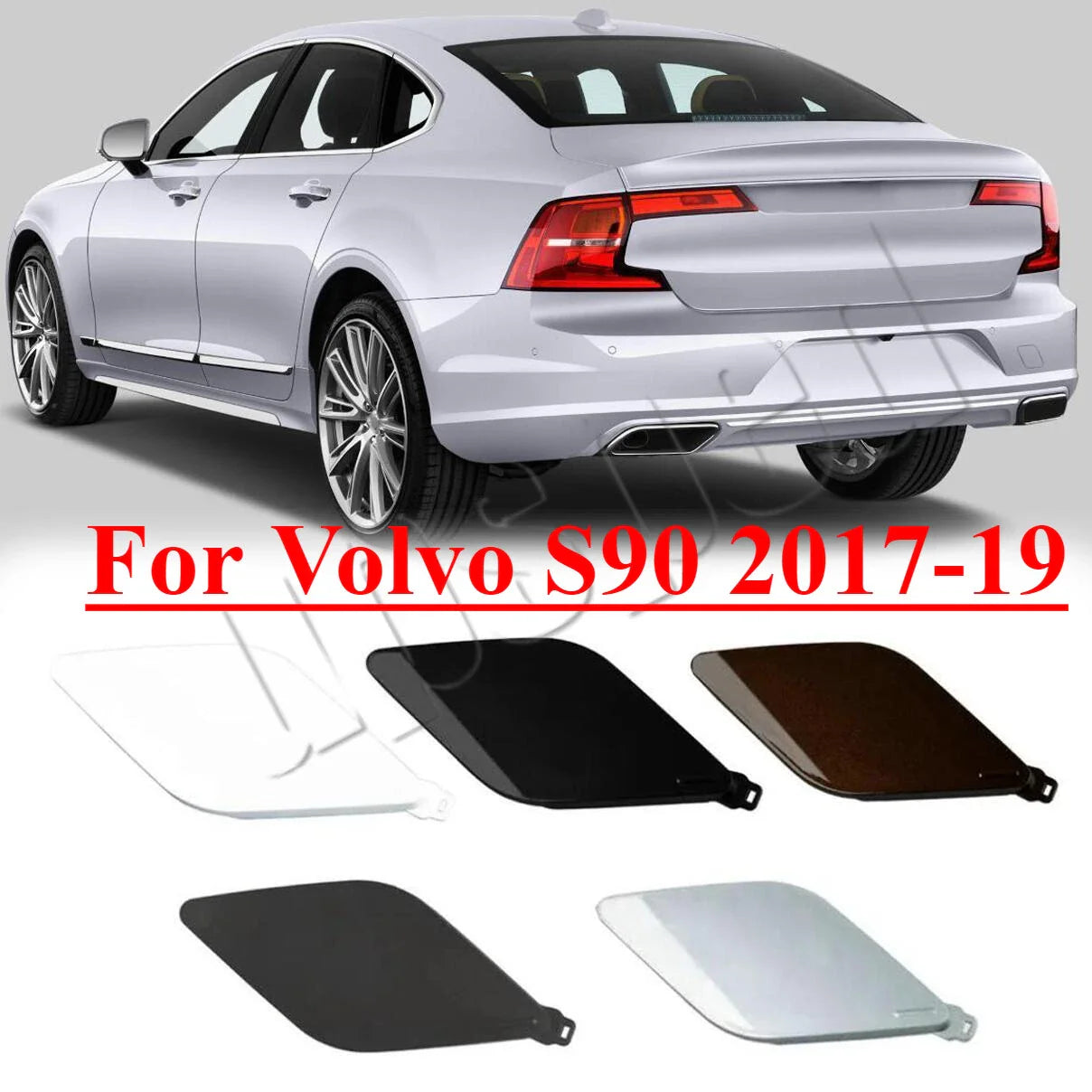 Rear Bumper Tow Hook Hole Eye Cover Cap for Volvo S90 (2017–2019)
