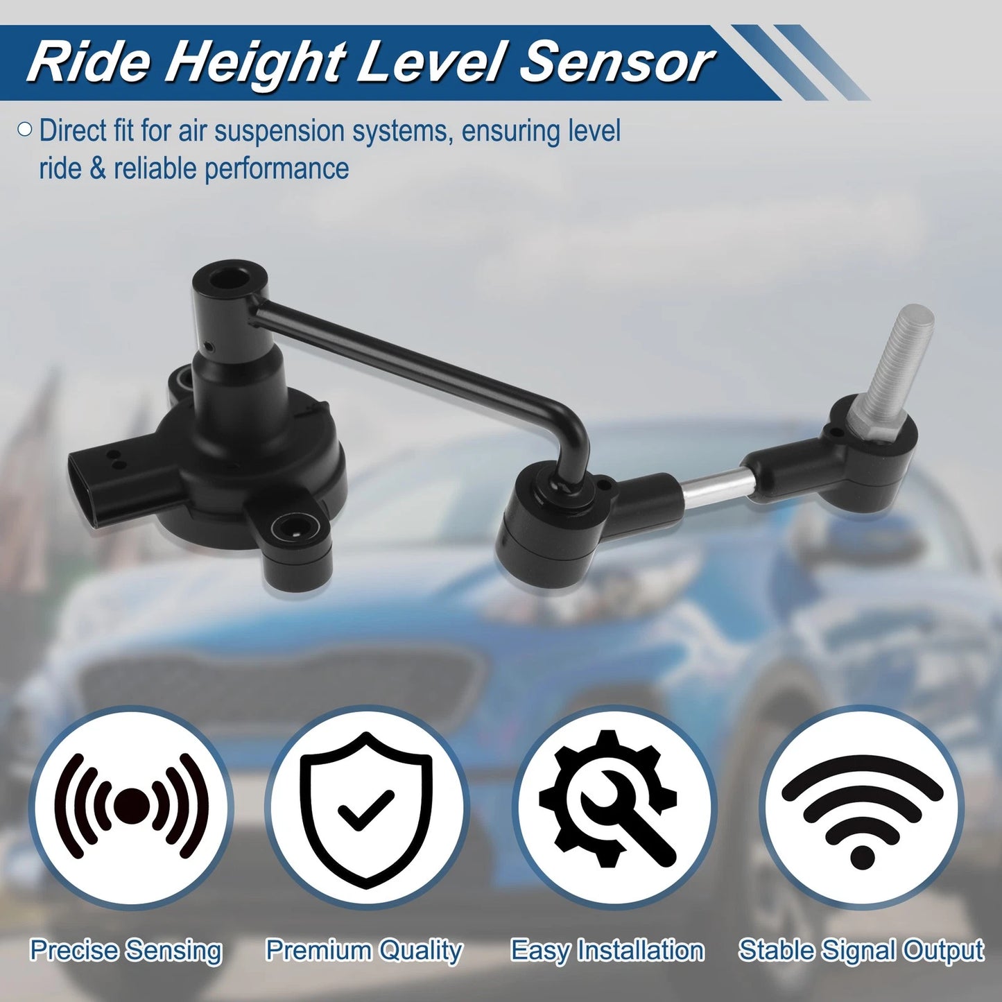 Ride Height Sensor for Land Rover Range Rover (1997–2002) 3 Pin Metal Plastic