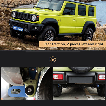 2PCS Rear Trailer Hitch for Suzuki Jimny JB64W JB74 (2019–2023) Blue