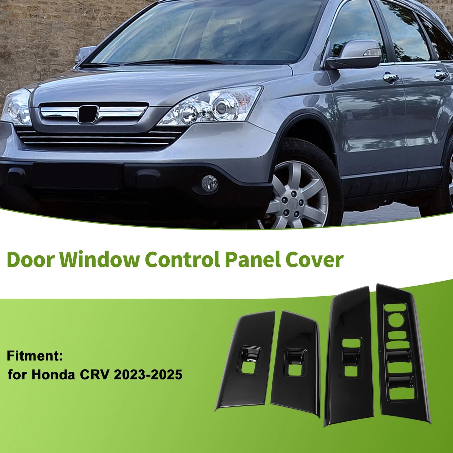 Set of 4 Window Switch Bezel Covers for Honda CRV (2023–2025)