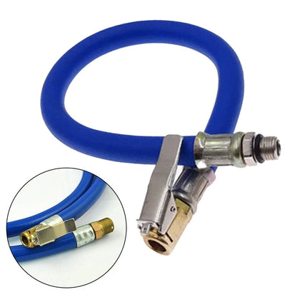 Flexible Air Inflator Hose with Pressure Gauge for General Tires Auto Pumps