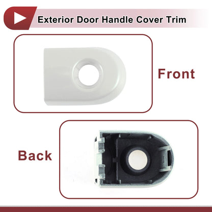 Exterior Door Handle Cover Trim No. 80644EL11A for Nissan Versa (2007–2012) White
