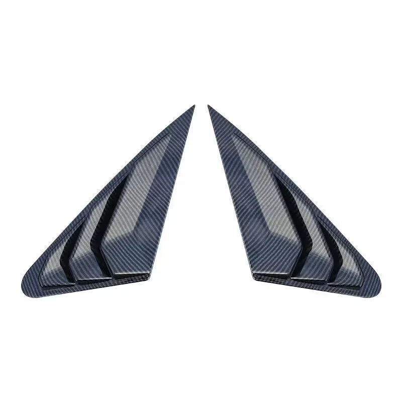 2 x Carbon Fiber Side Window Louver Cover Trim Decor for Audi A4 4S (2017–2019)