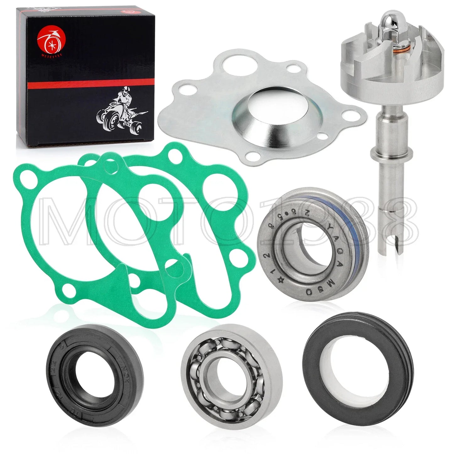 Water Pump Seal IMPELLER & shaft Gasket for Honda TRX 250R ATC 250R (1985–1989)