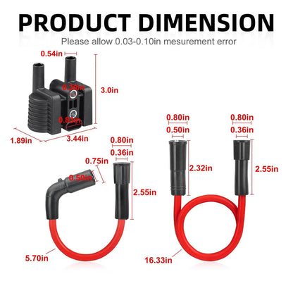 Ignition coil & Spark Plug Cap Set for Sportster XL