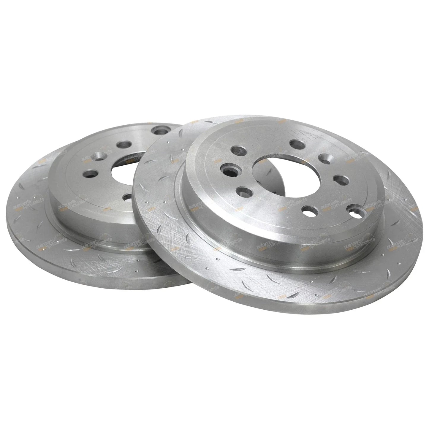 Rear Slotted and Drilled Disc Brake Rotors for Ford Falcon BA BF (2002-2012)