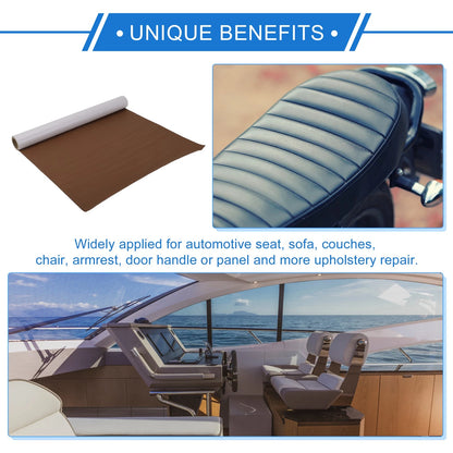 Self Adhesive Leather Repair Patch Tap for Car Seat Sofa (Light Brown)