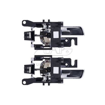 Set of 2 Chrome Inner Door Handles for Nissan Navara D40 (2005–2015)