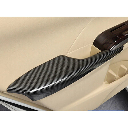 2 x ABS CF Armrest Cover Trim for Toyota Camry (2012–2016)
