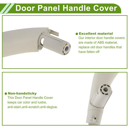 Door Panel Handle Pull Trim Cover for BMW X5 F15 (2014–2018) No. 51417345333 Gray White