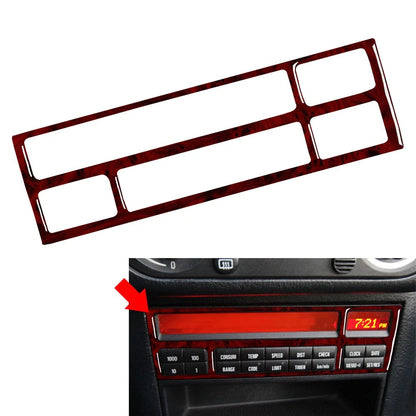 Red Wood Grain CD Button Panel Cover Trim for BMW 3 Series E36 (1991–1999)