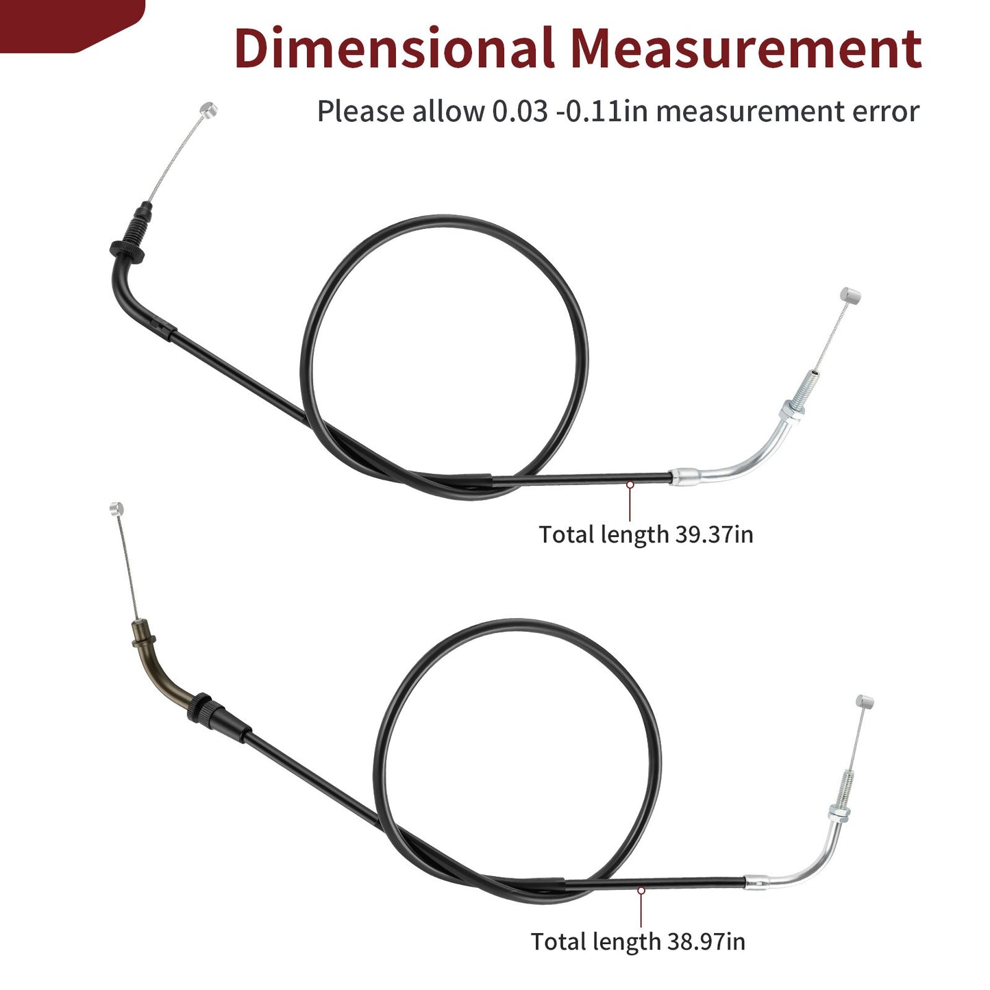 Throttle Cable Set for Yamaha V Star 250 (2008–2024)